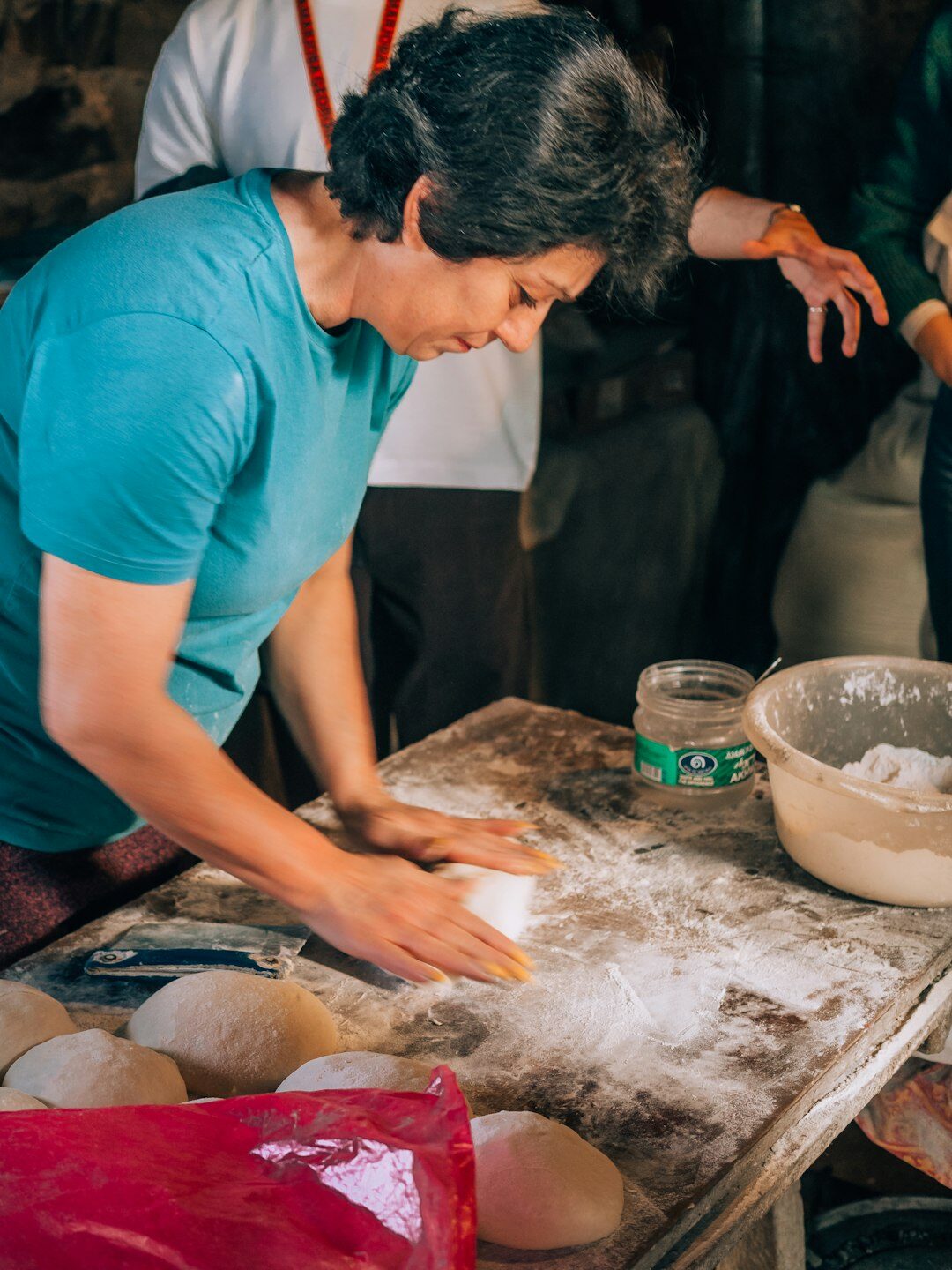 woman preparing czech dumplings