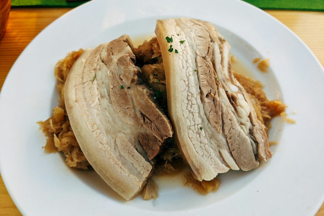 traditional czech meal on plate