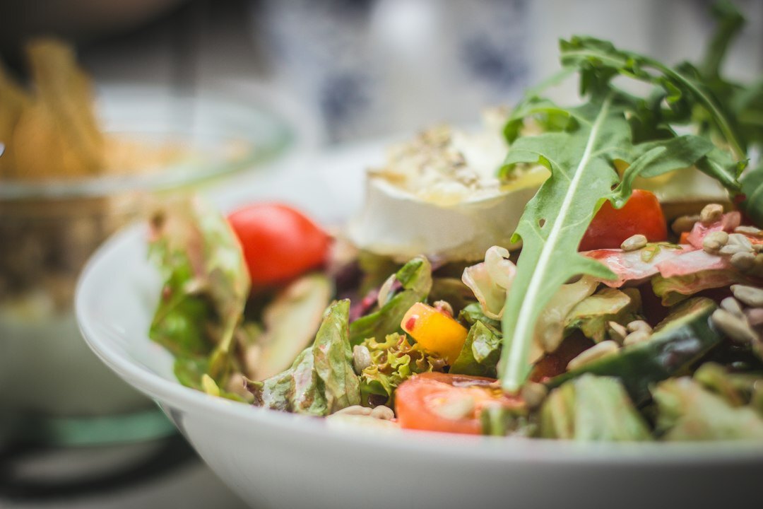 colorful vegetable salad bowl