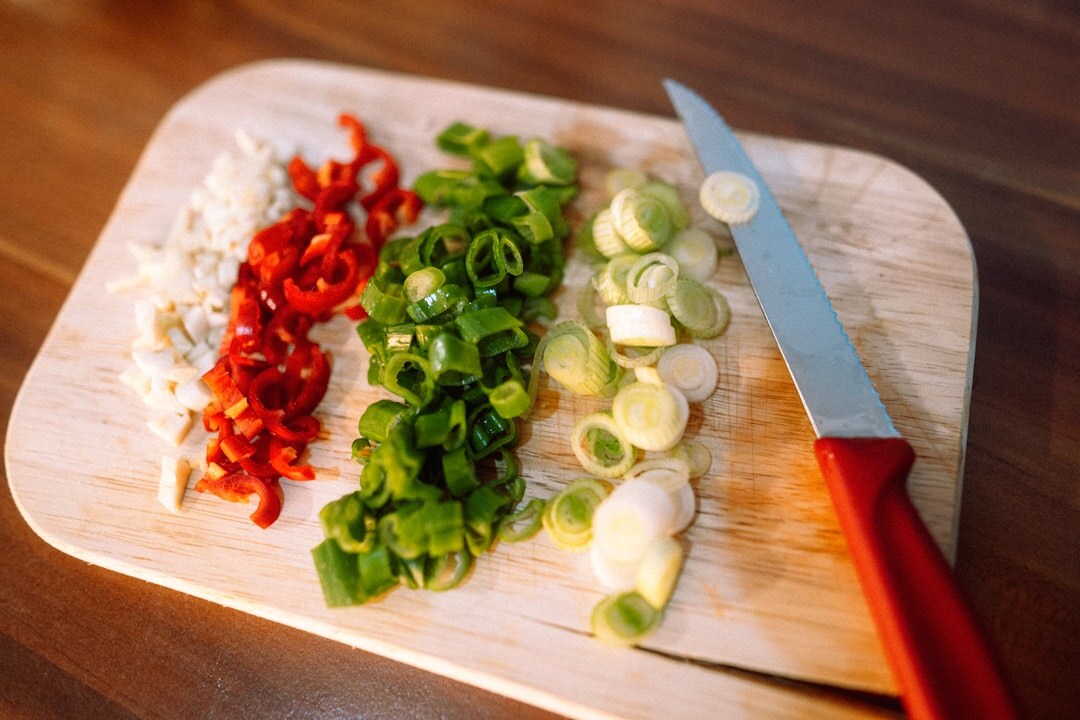 chopped vegetables for soup